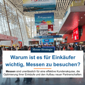 Warum ist es für Einkäufer wichtig, Messen zu besuchen?