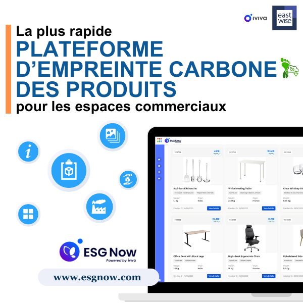 ESG Now : la plateforme la plus rapide pour calculer l’empreinte carbone de vos produits 